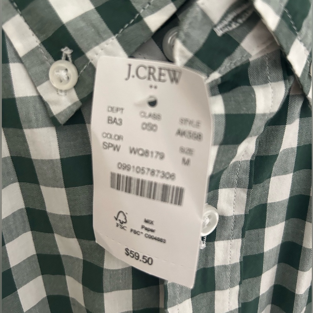 JCrew Flex Washed Classic button down size M - Picture 4 of 4